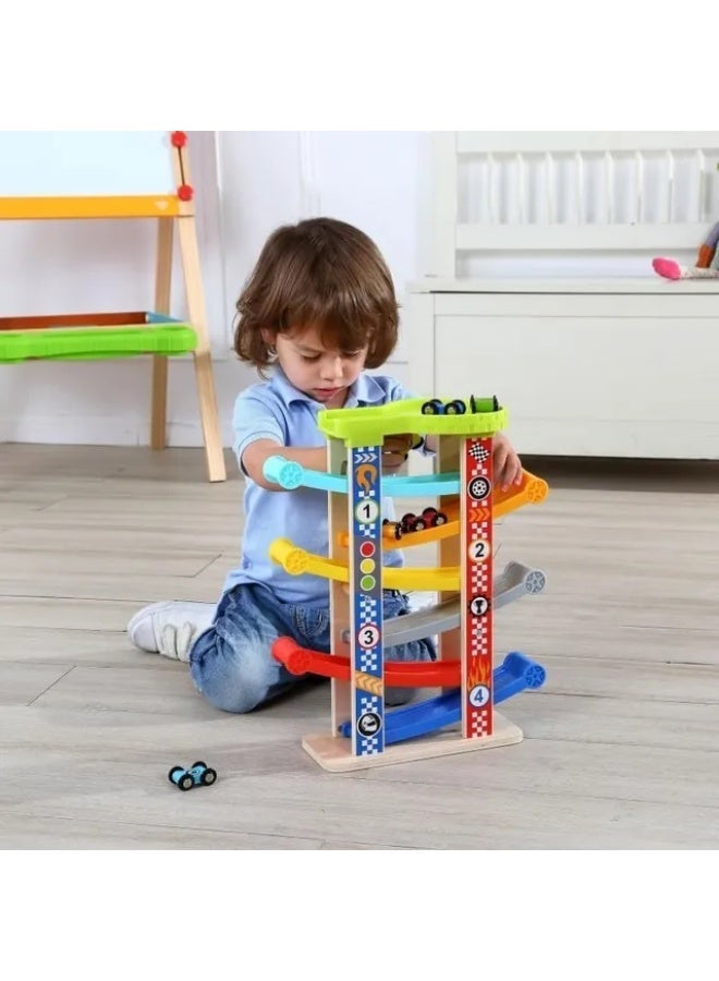 TOOKY TOY TookyToy Large Sliding Car Tower - MultiColor - Image 5